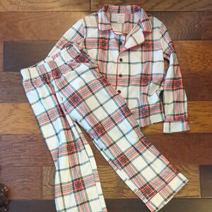Cat & Jack Festive Plaid Pajama Set - Red, Green, White